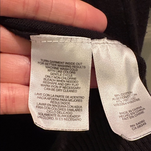 Vintage Nine West Black Knit Cardigan Sweater Women's Size M Regular Solid - Picture 2 of 7